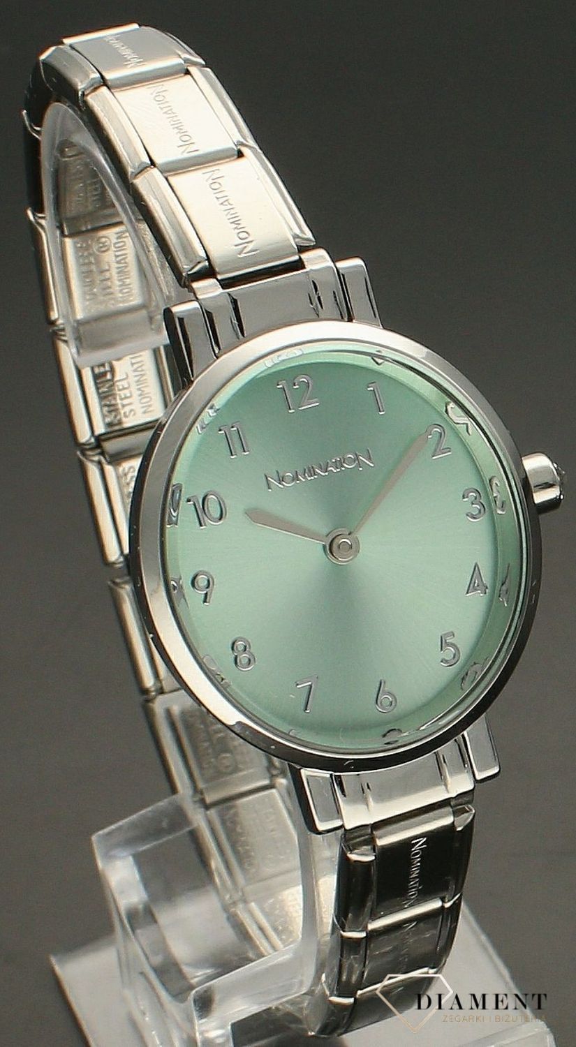 Damski zegarek srebrny Nomination Composable Classic Akwamaryn 076038 032.png